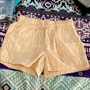 Khaki Beige Old Navy Comfortable High Rise Waisted Shorts